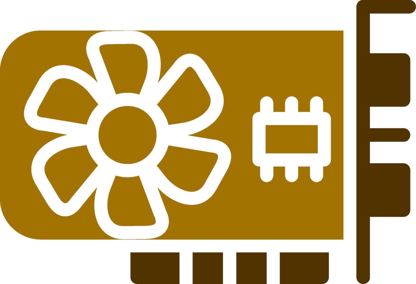 Graphic Card Creative Icon Design vector