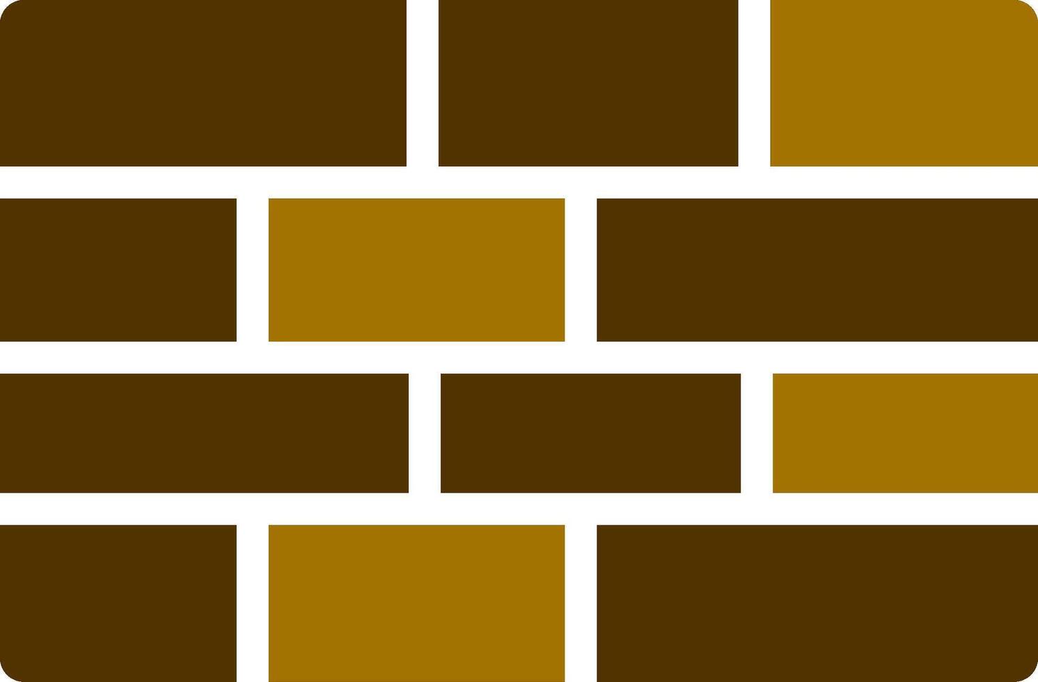 Brick Wall Creative Icon Design vector