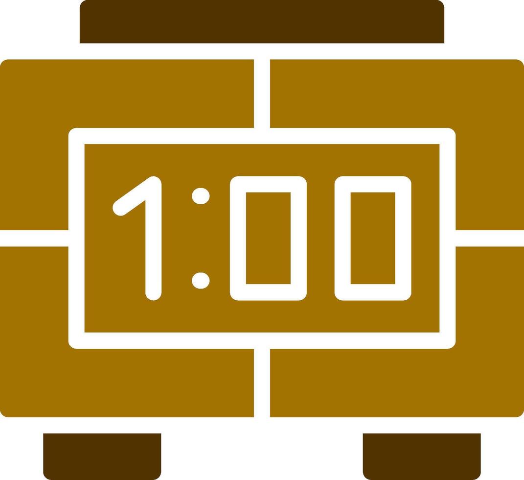 Digital Clock Creative Icon Design vector