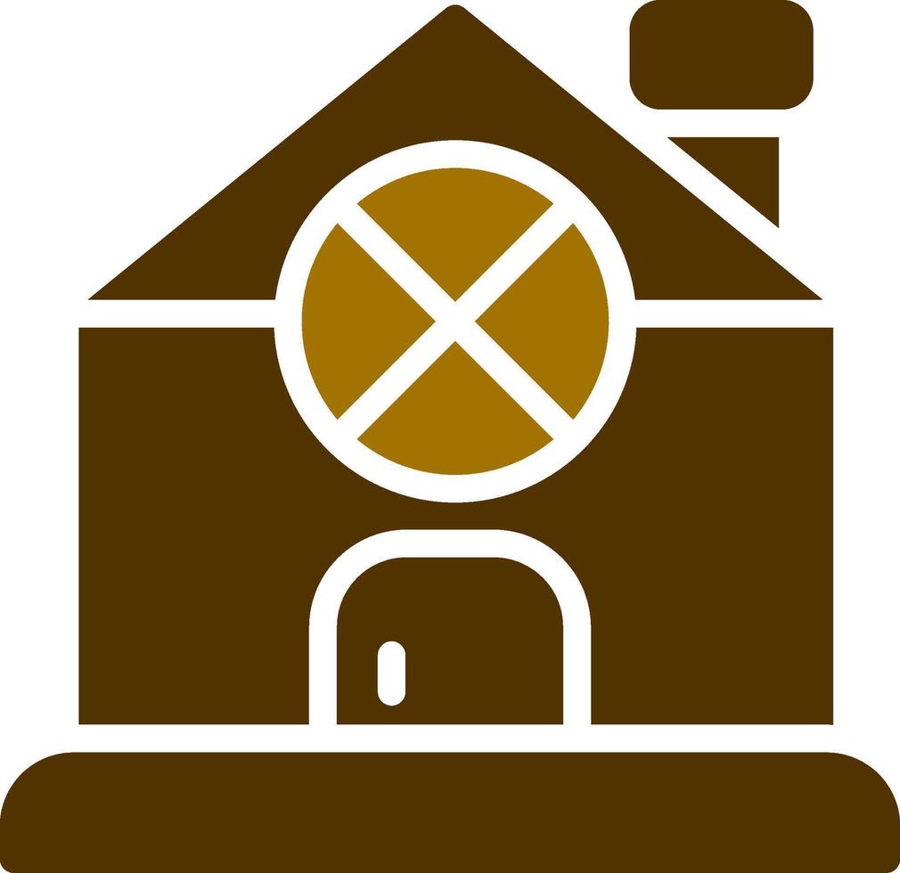 Gingerbread House Creative Icon Design vector