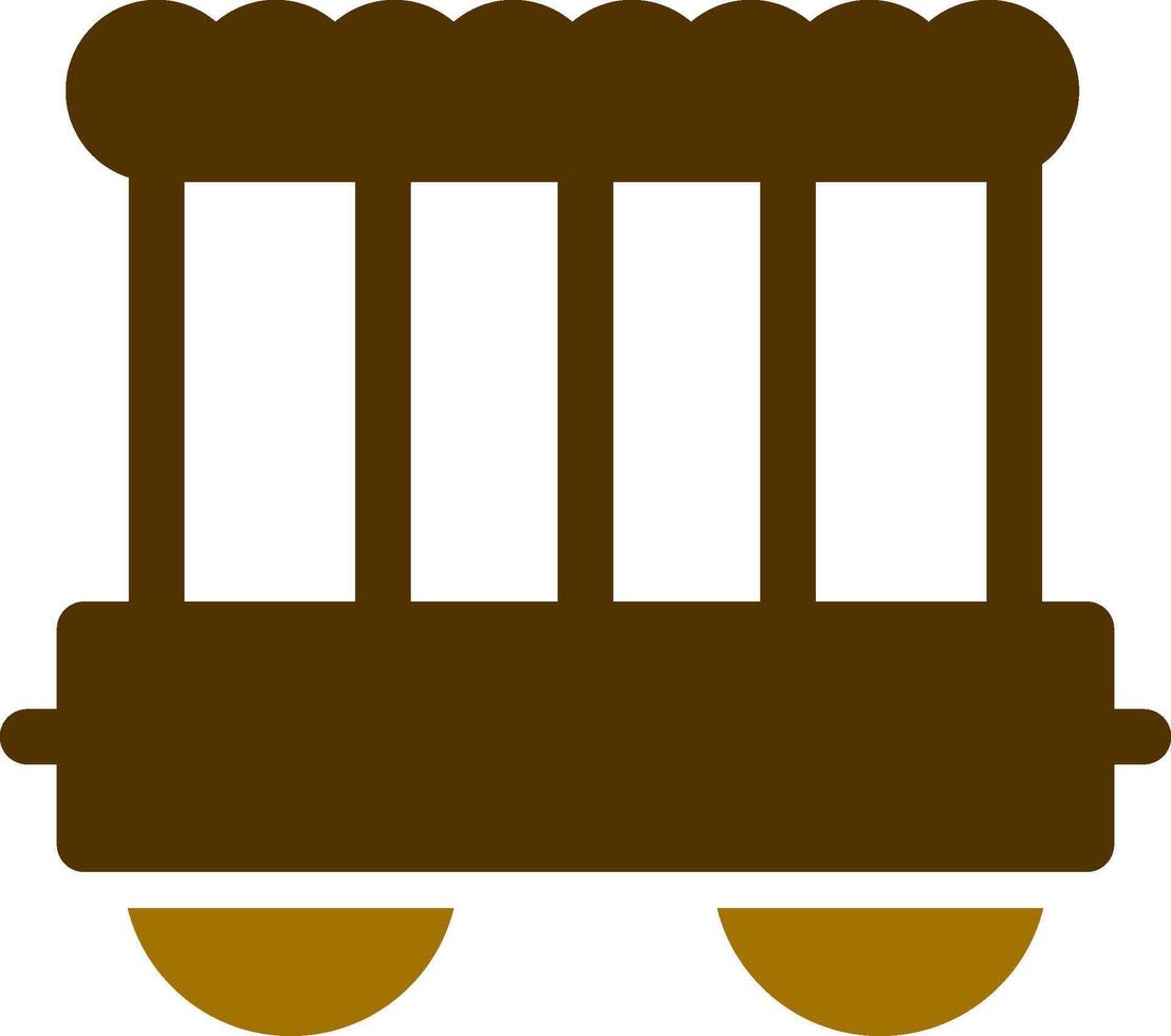 Circus Carriage Creative Icon Design vector
