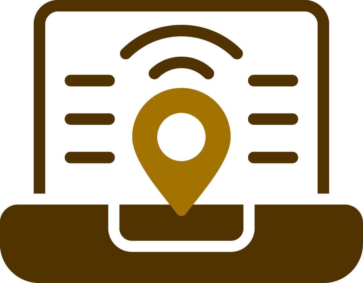 Digital Nomad Hub Creative Icon Design vector