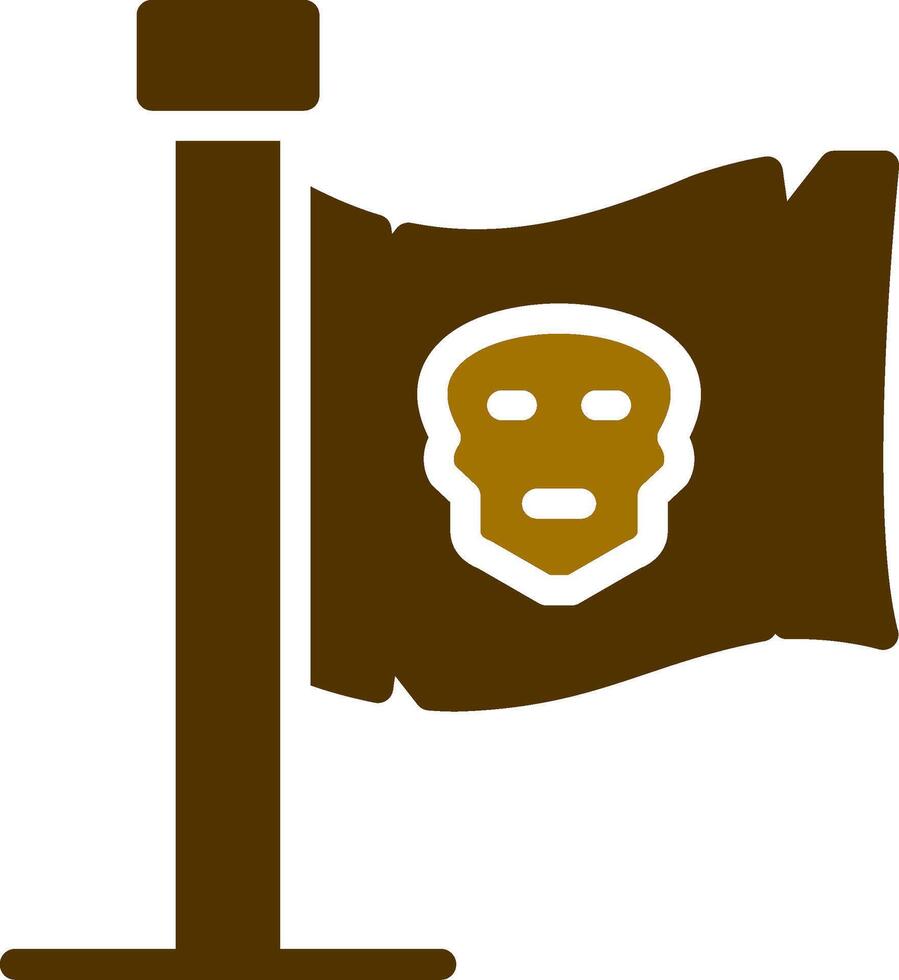 diseño de icono creativo de bandera de piratas vector