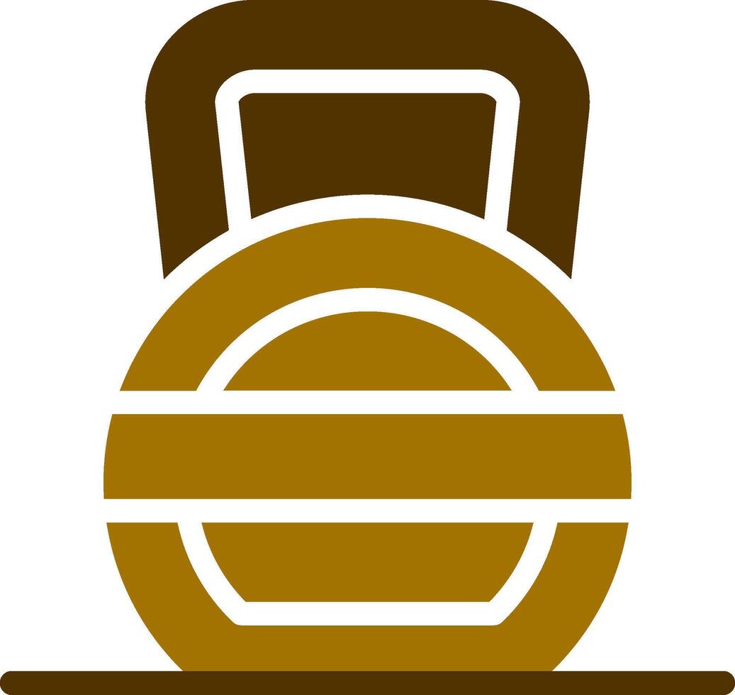 Kettlebell Creative Icon Design vector