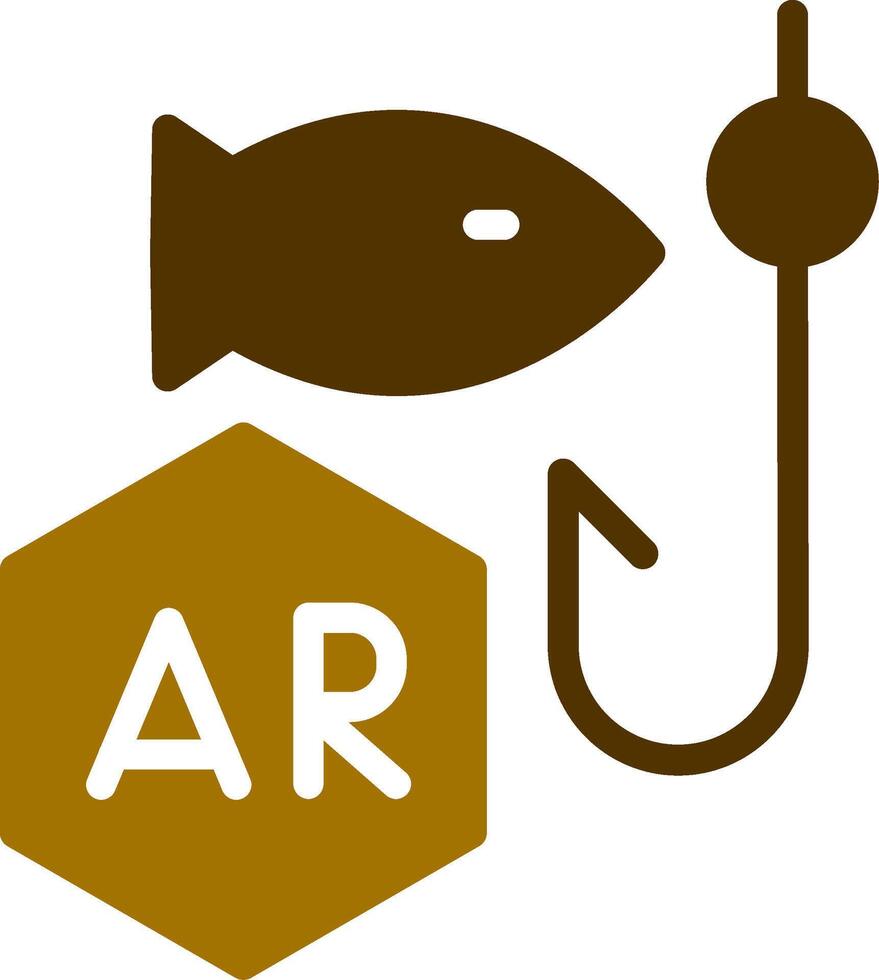 Ar Fishing Creative Icon Design vector