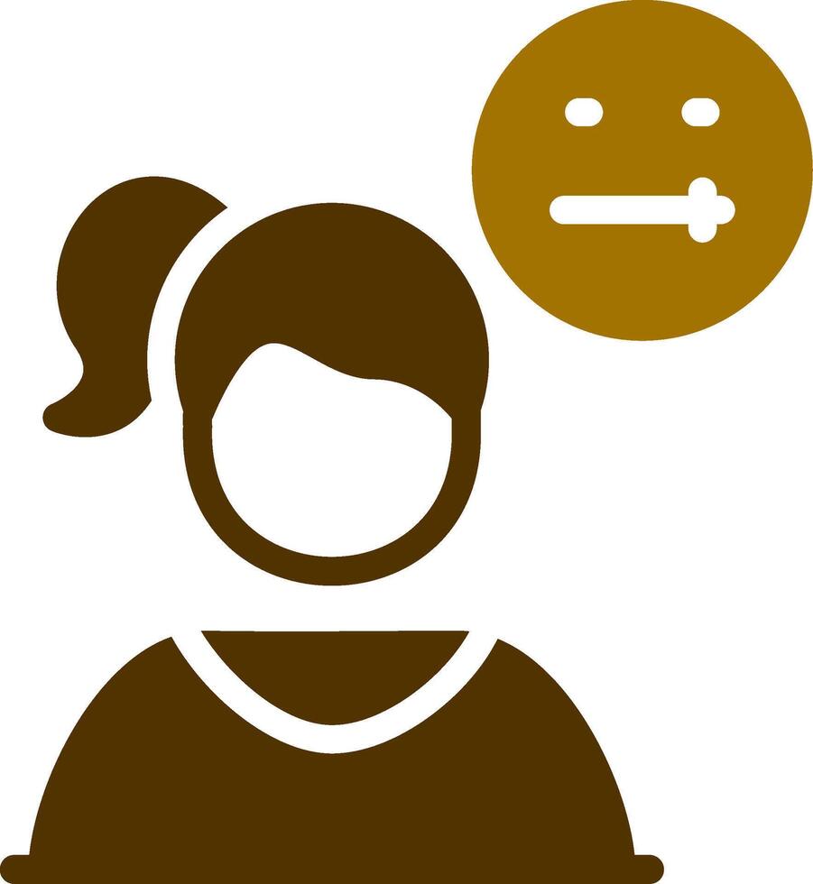 Concerned Creative Icon Design vector