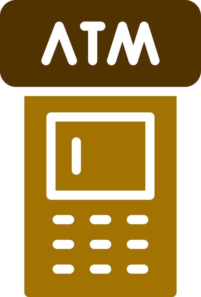 ATM Machine Creative Icon Design vector