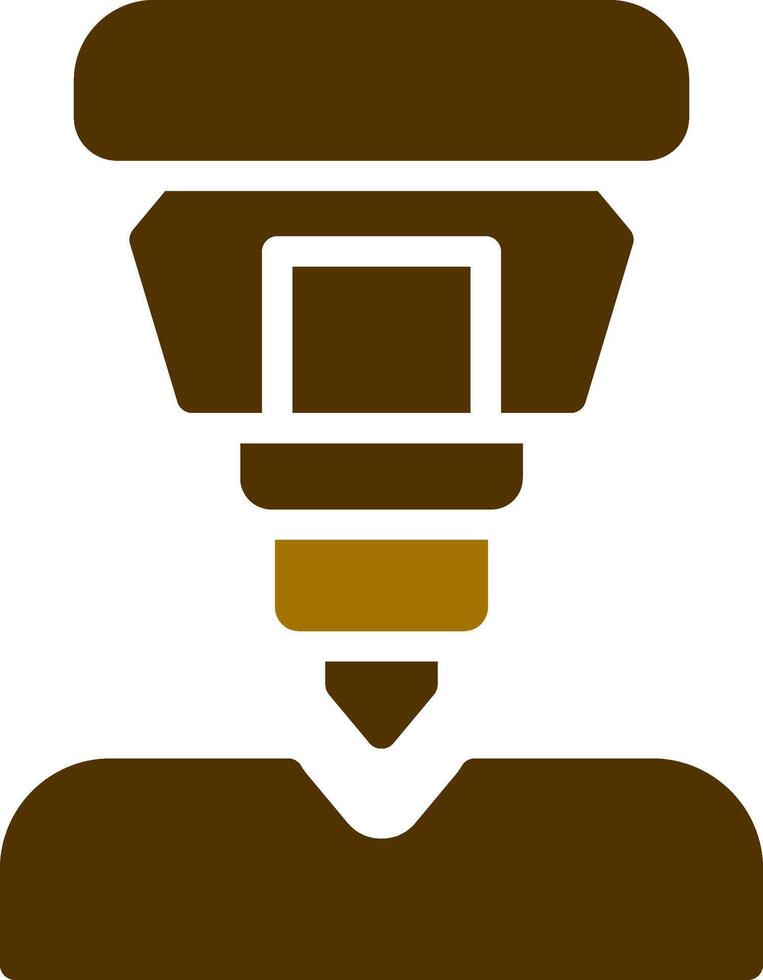 Drilling Machine Creative Icon Design vector