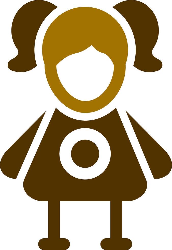 Doll Creative Icon Design vector