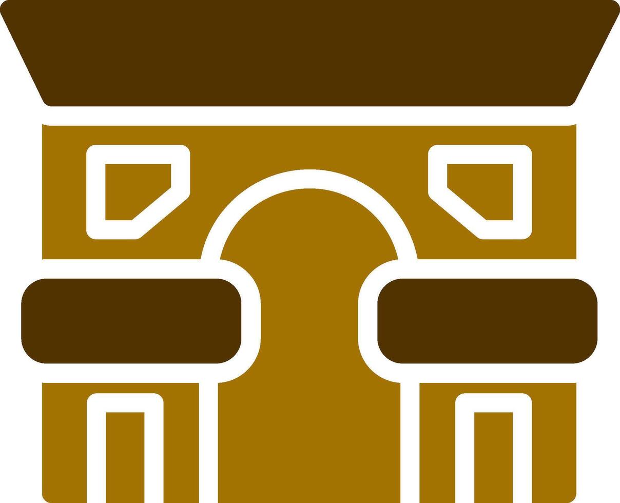 Arc De Triomphe Creative Icon Design vector