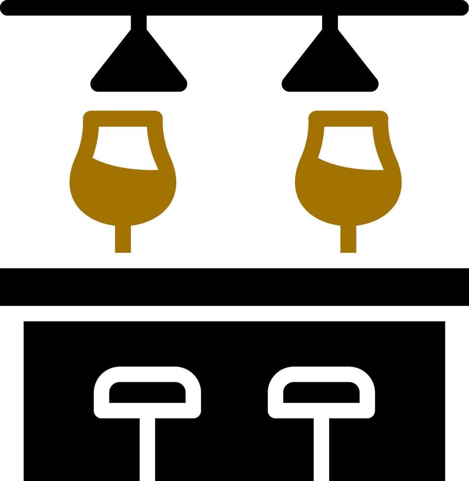 Bar Counter Creative Icon Design vector