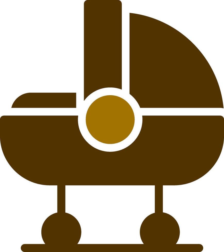 Baby Crib Creative Icon Design vector