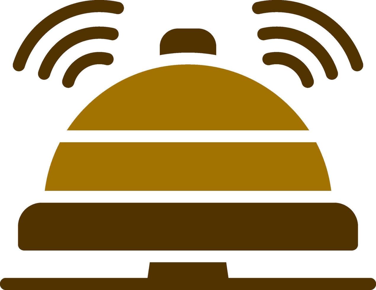 Reception Bell Creative Icon Design vector