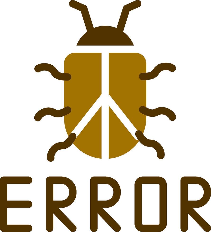 diseño de icono creativo de error vector