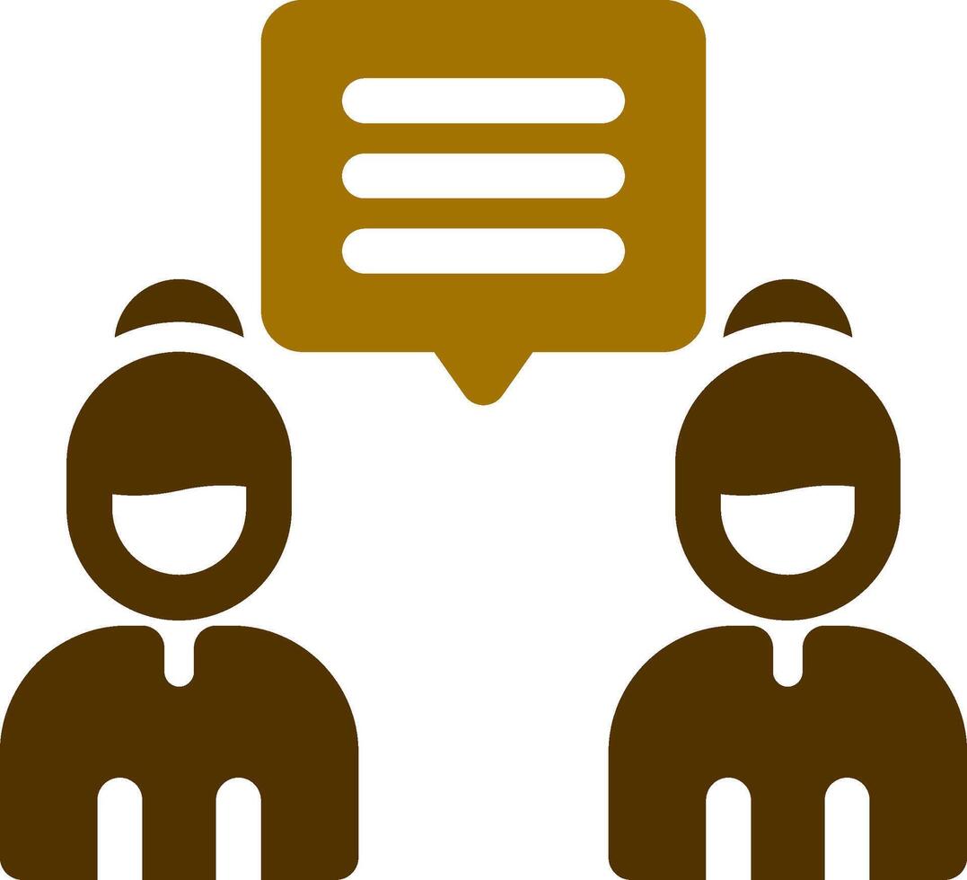 Discuss Creative Icon Design vector