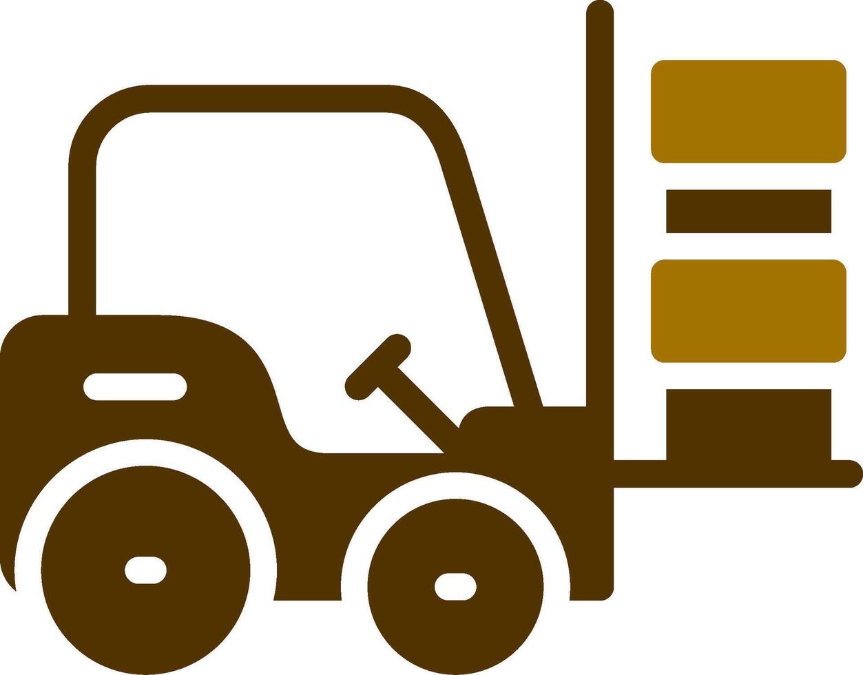 Forklift Creative Icon Design vector