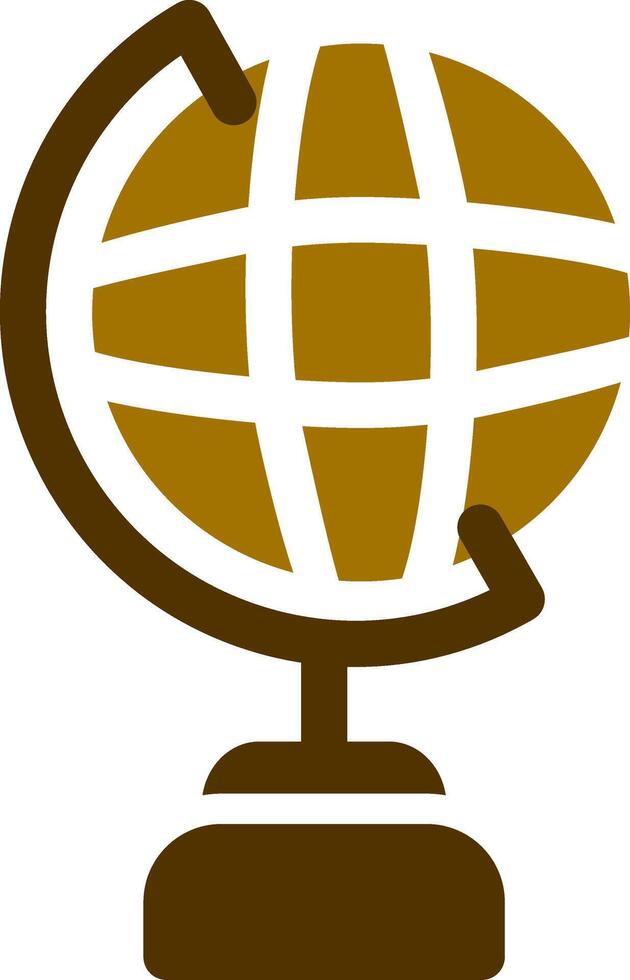 Globe Stand Creative Icon Design vector