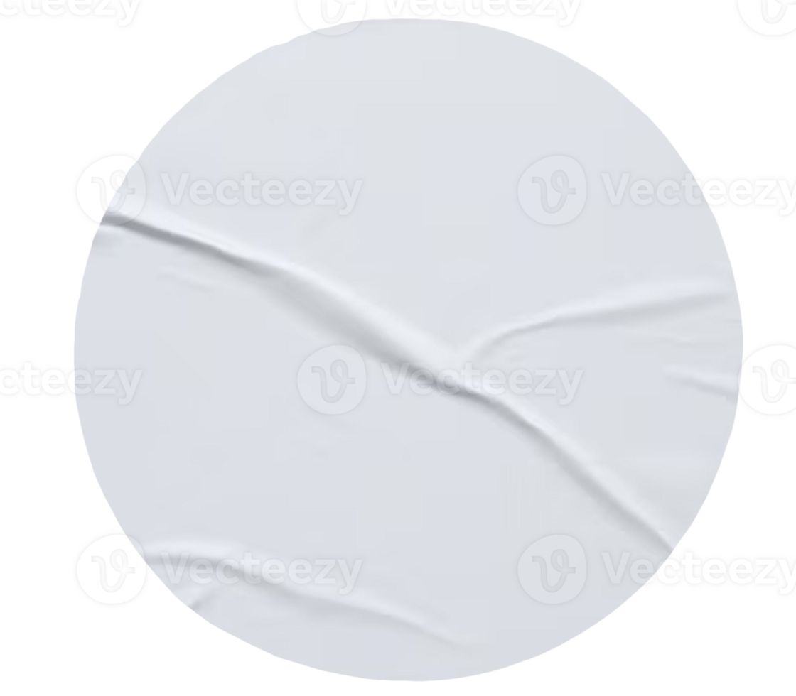 blanco sticker ontwerp voor mockup sjabloon png
