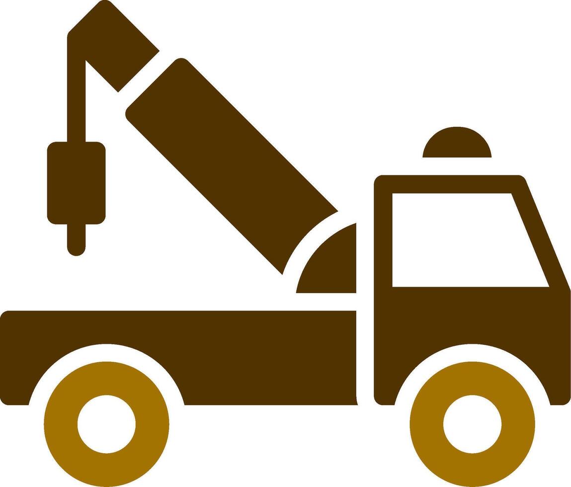 Tow Truck Creative Icon Design vector