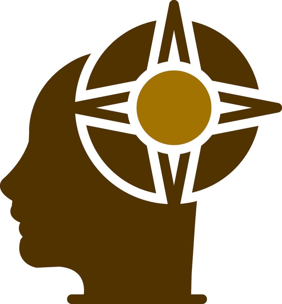 Self Exploration Creative Icon Design vector