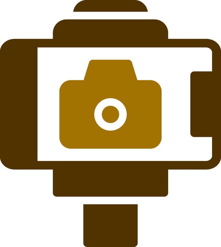 Selfie Stick Creative Icon Design vector