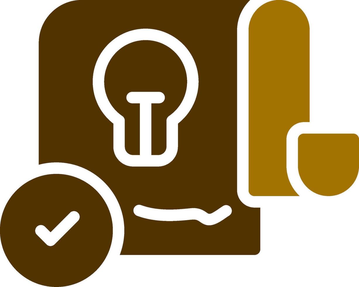 Patent Creative Icon Design vector