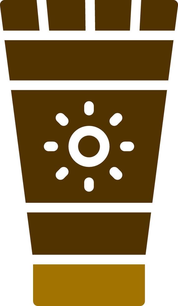 Sunscreen Creative Icon Design vector