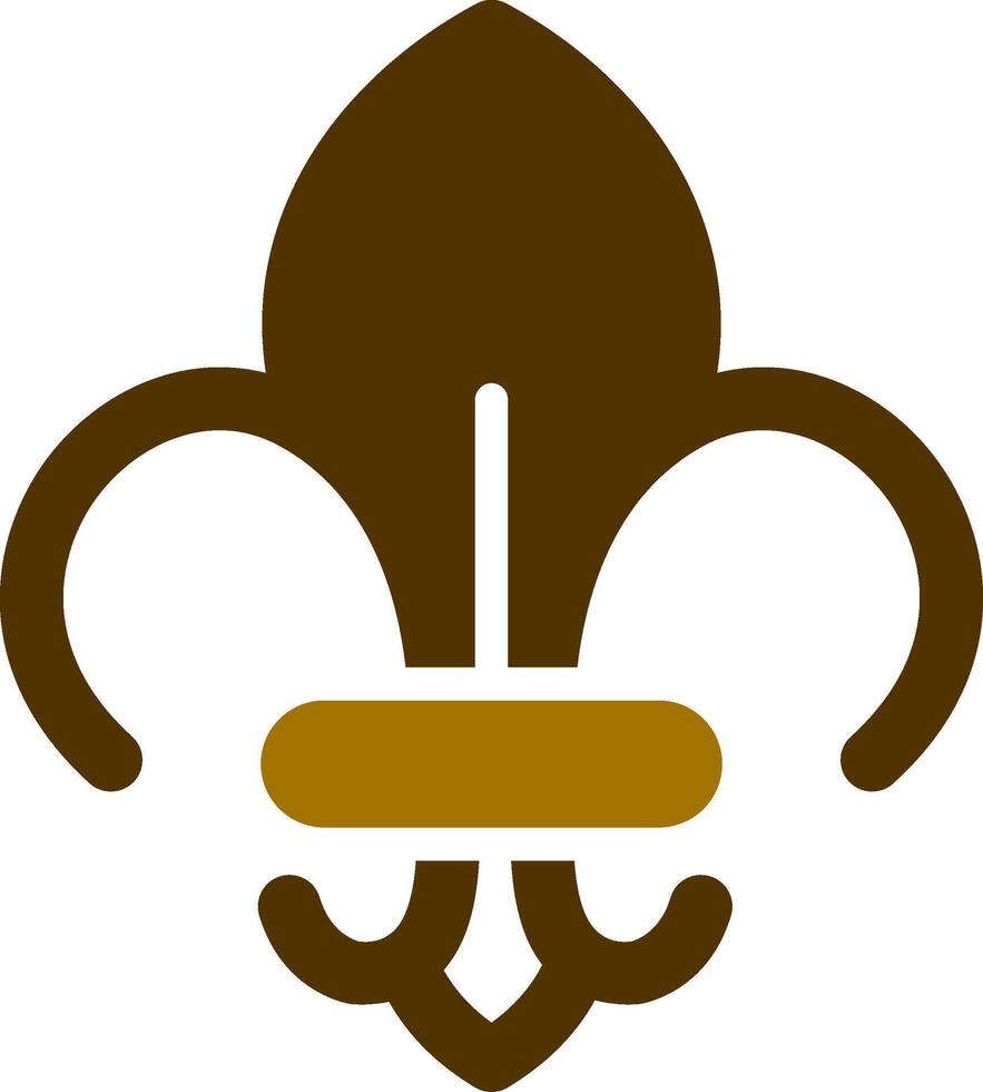 Fleur De Lis Creative Icon Design vector