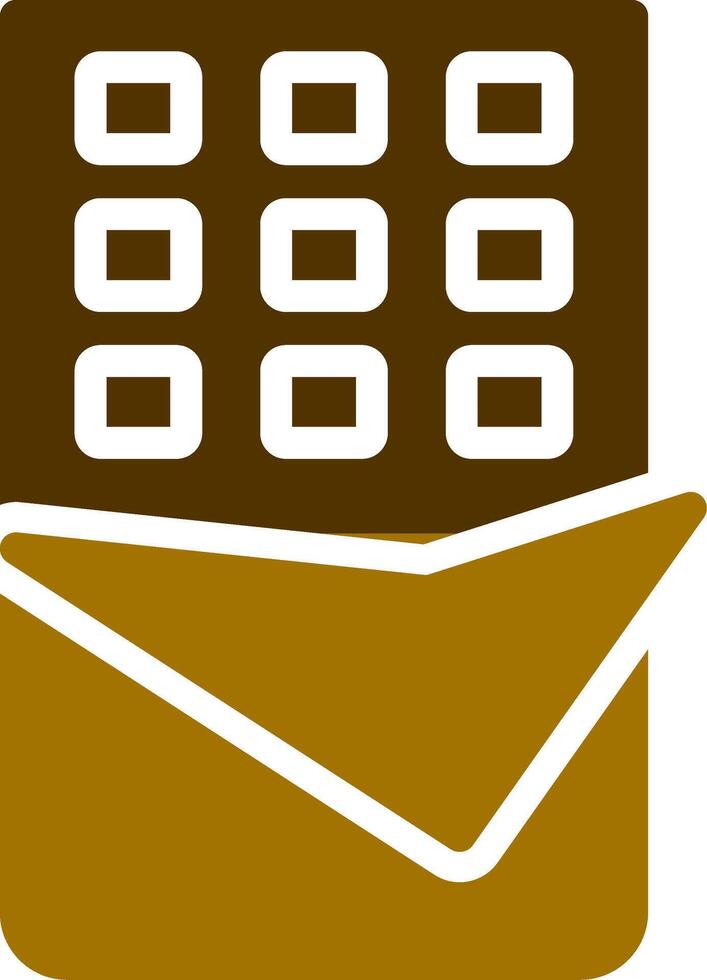 Chocolate Bar Creative Icon Design vector