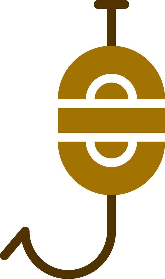Bait Fishing Creative Icon Design vector