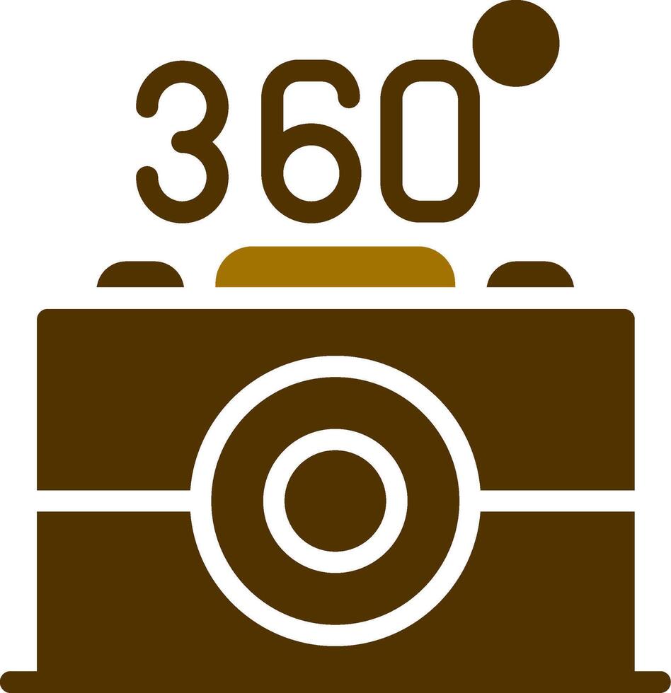 360 Camera Creative Icon Design vector