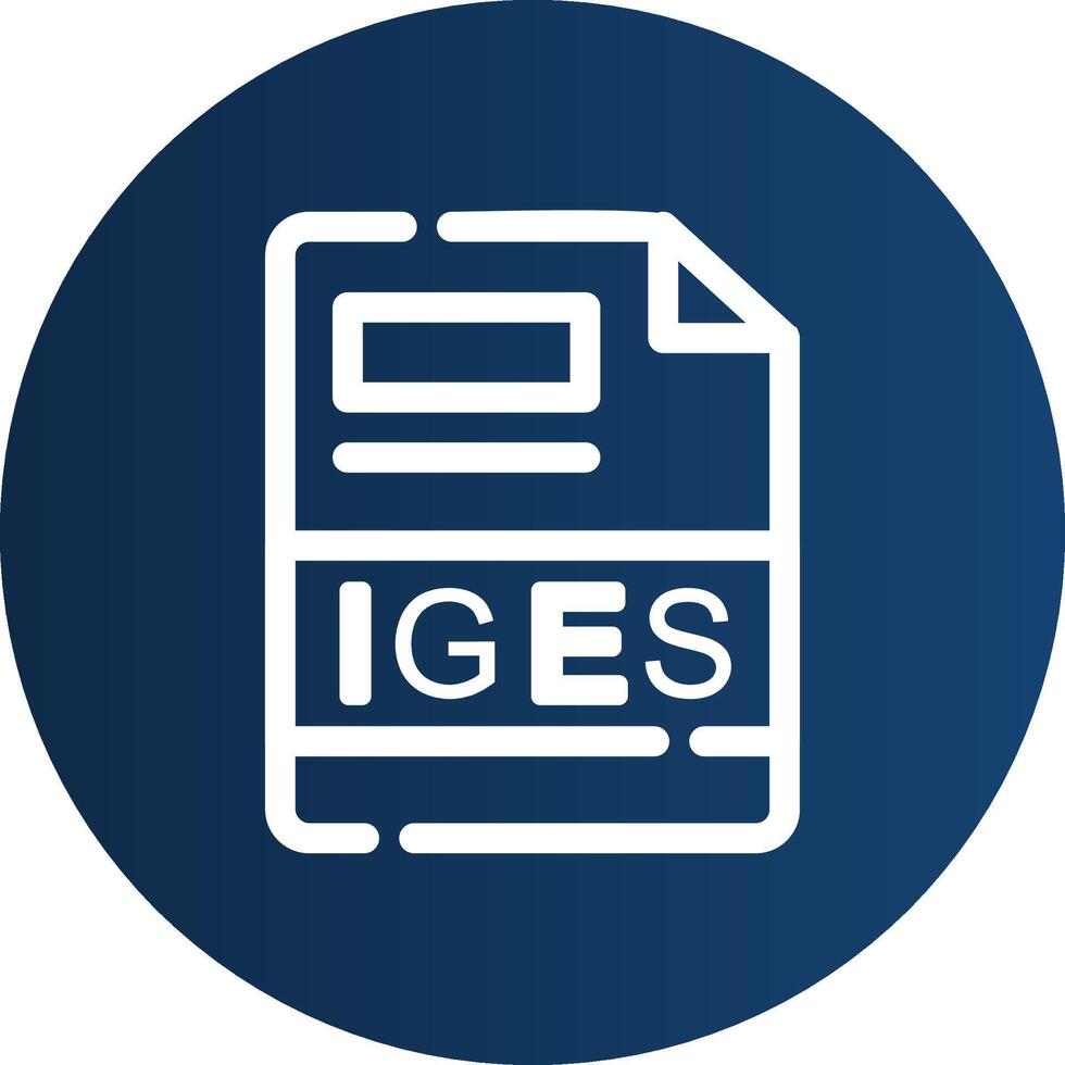 IGES Creative Icon Design vector