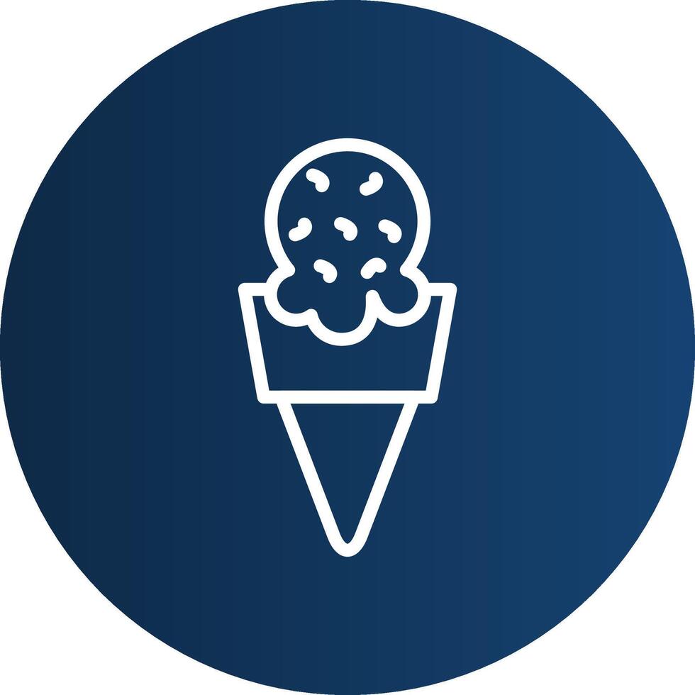 Ice Cream Creative Icon Design vector