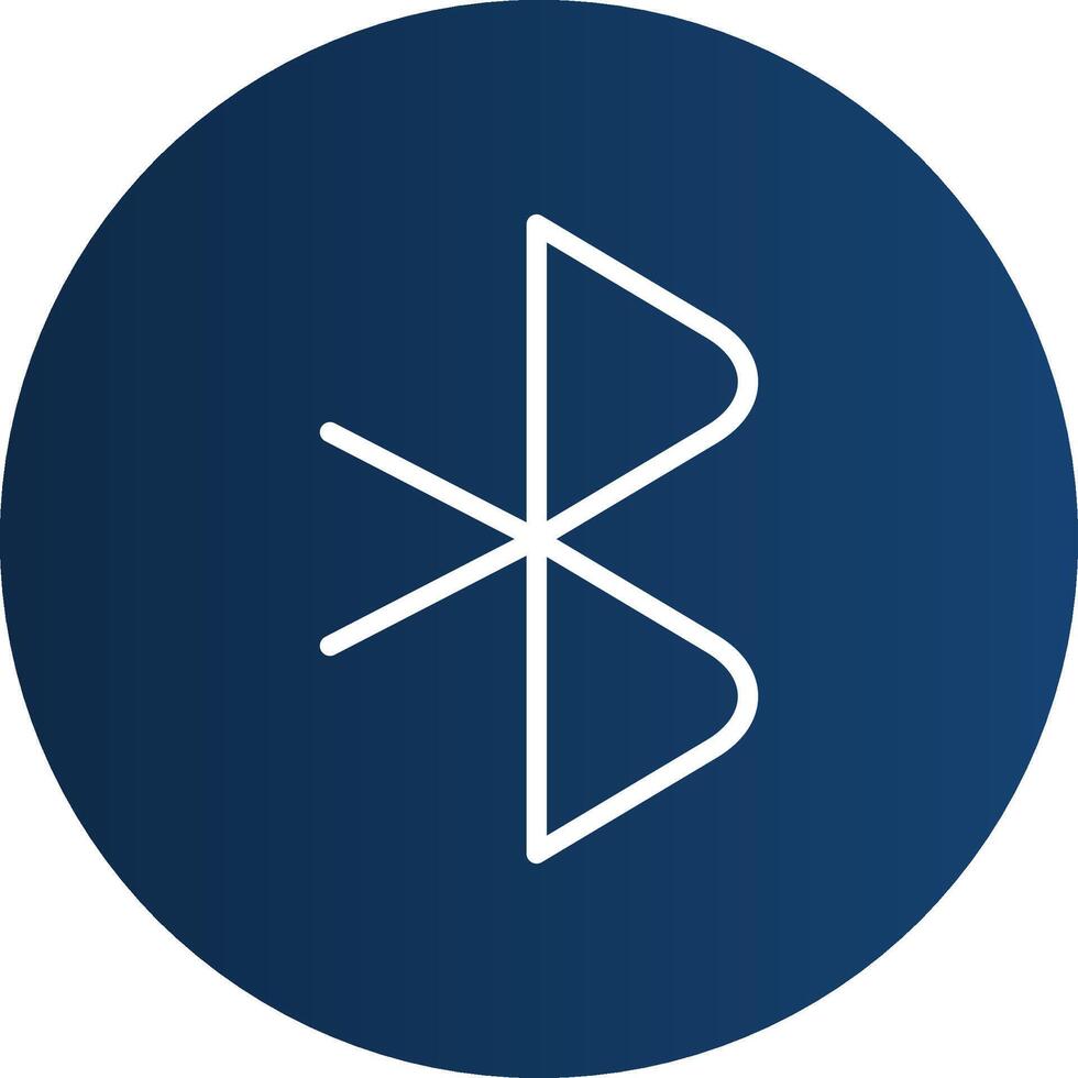 Bluetooth Creative Icon Design vector