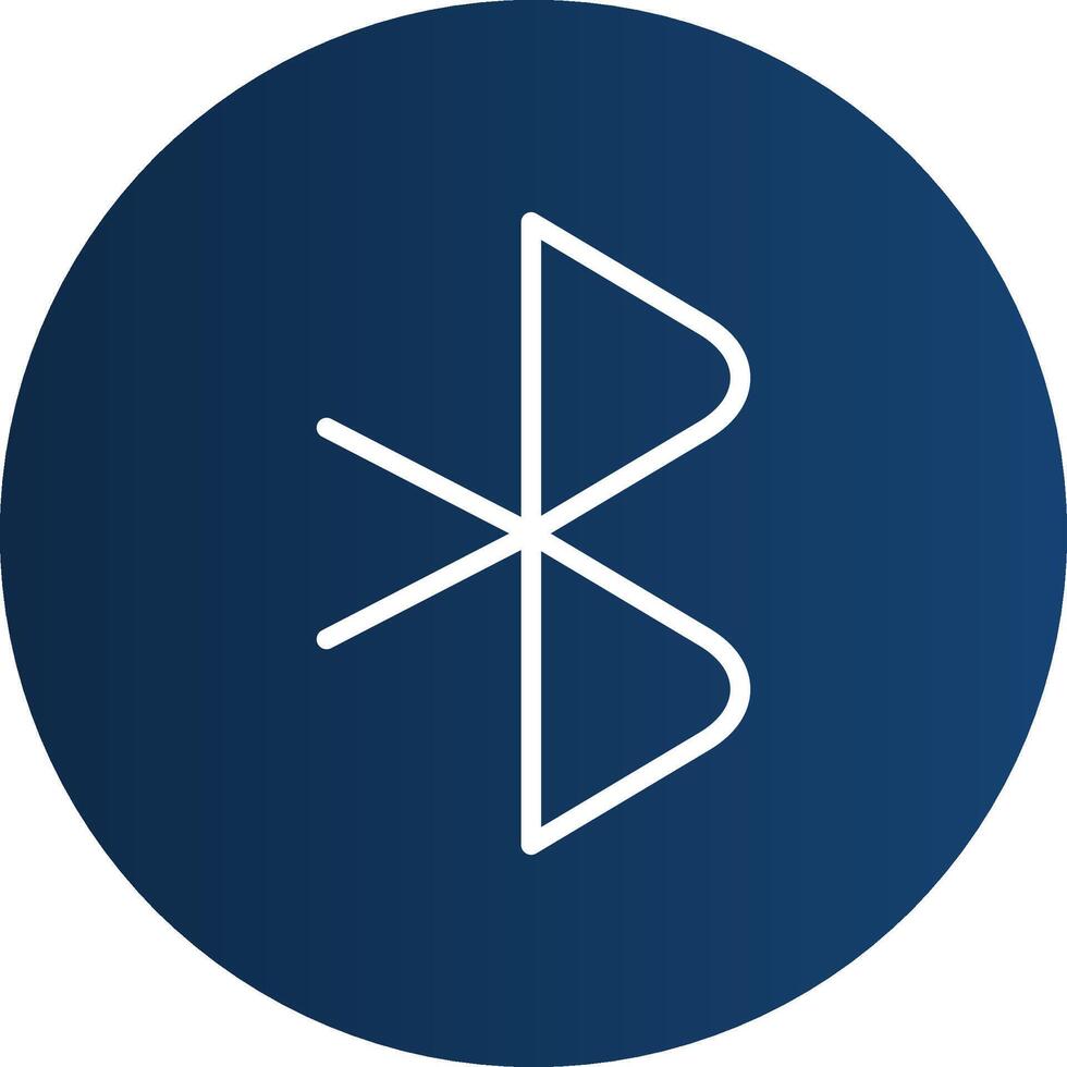 Bluetooth Creative Icon Design vector