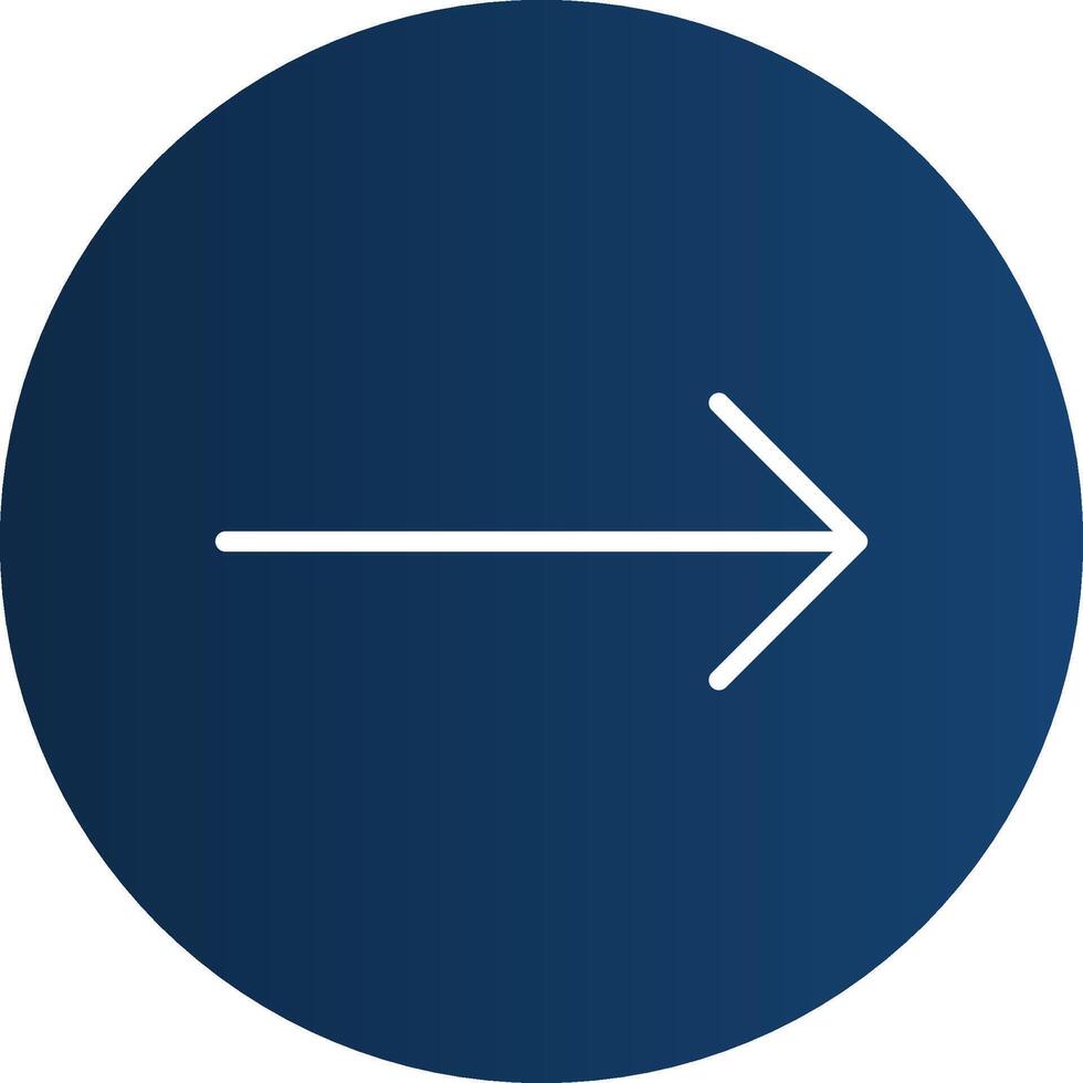 Right Arrow Creative Icon Design vector