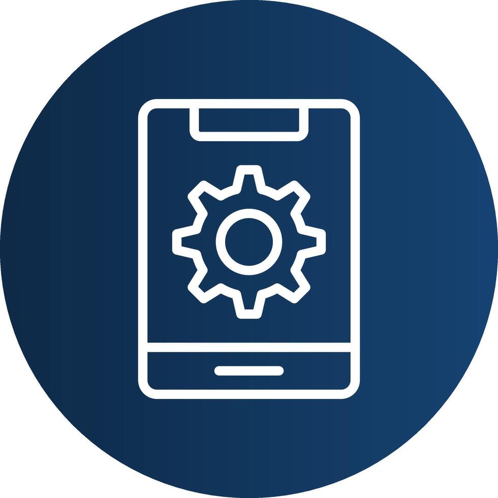 Mobile Setting Creative Icon Design vector