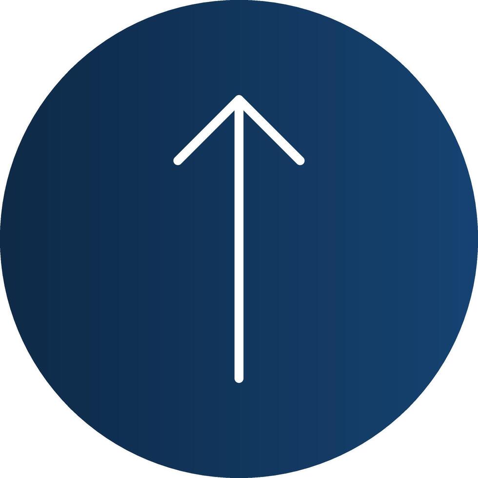Up Arrow Creative Icon Design vector