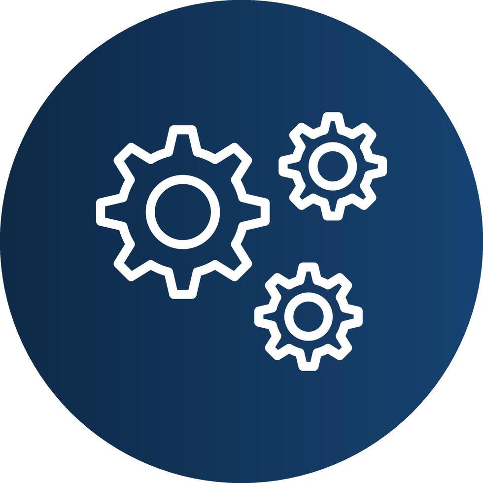 Setting Creative Icon Design vector