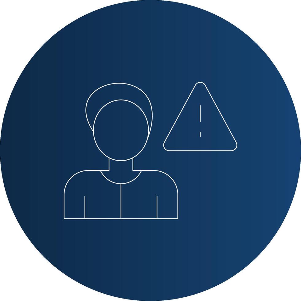 Cautious Creative Icon Design vector