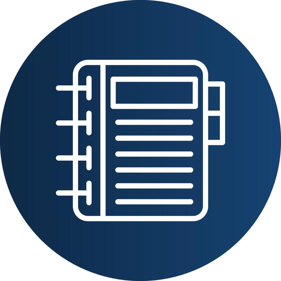 Diary Creative Icon Design vector
