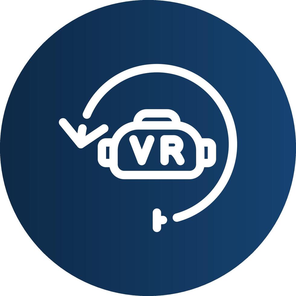 Virtual Reality Creative Icon Design vector