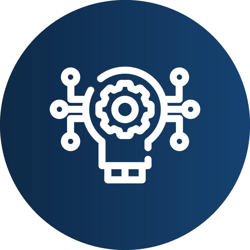 Technology Disruption Creative Icon Design vector