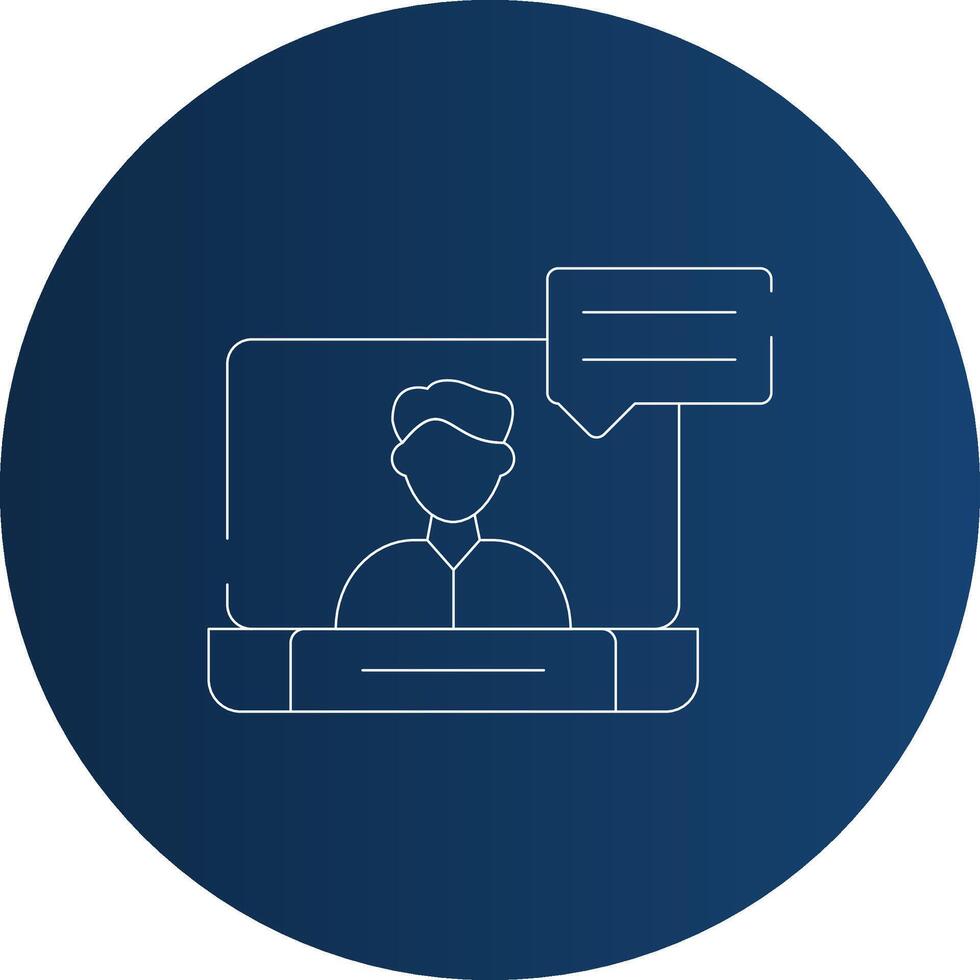 Video Conference Creative Icon Design vector