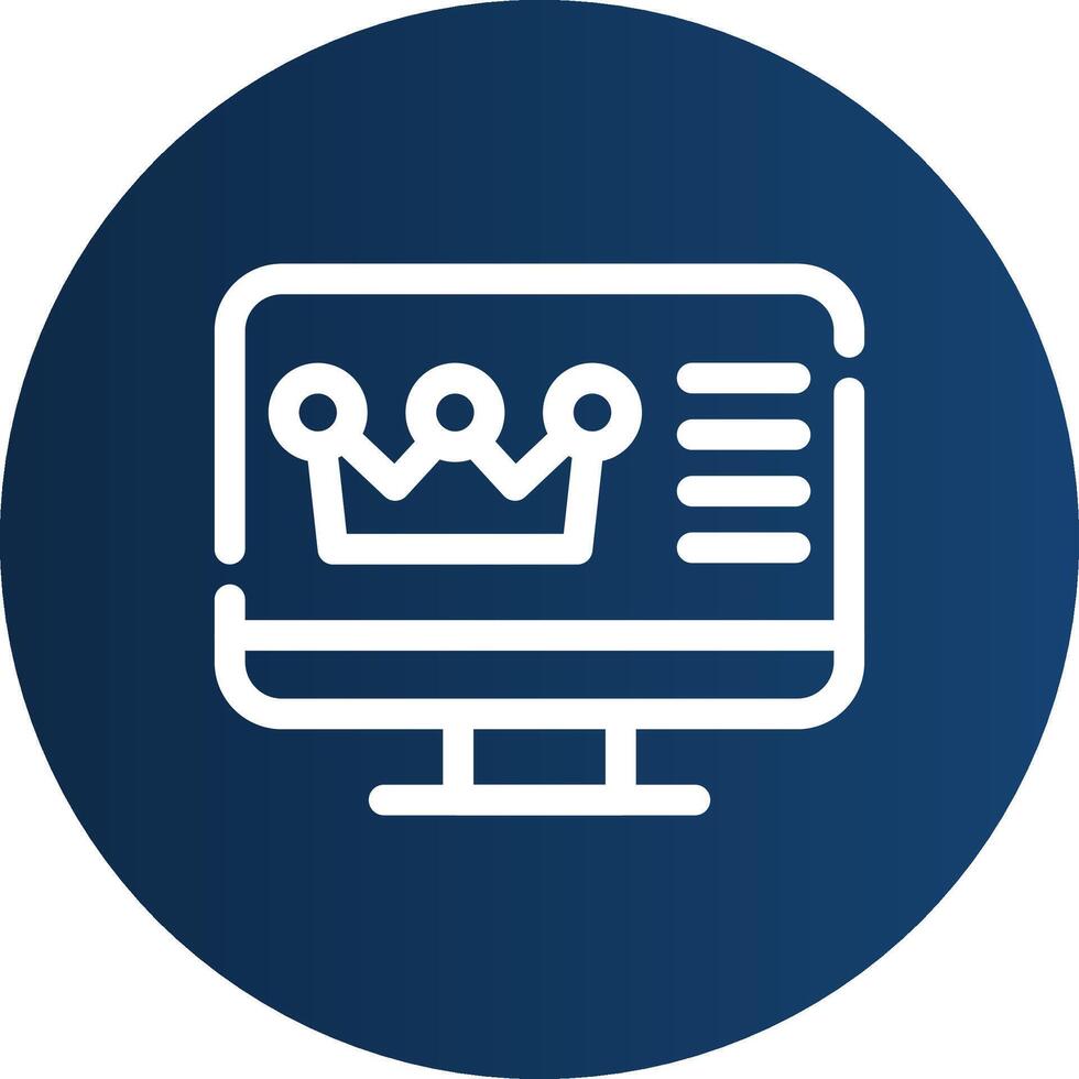 Premium Content Creative Icon Design vector