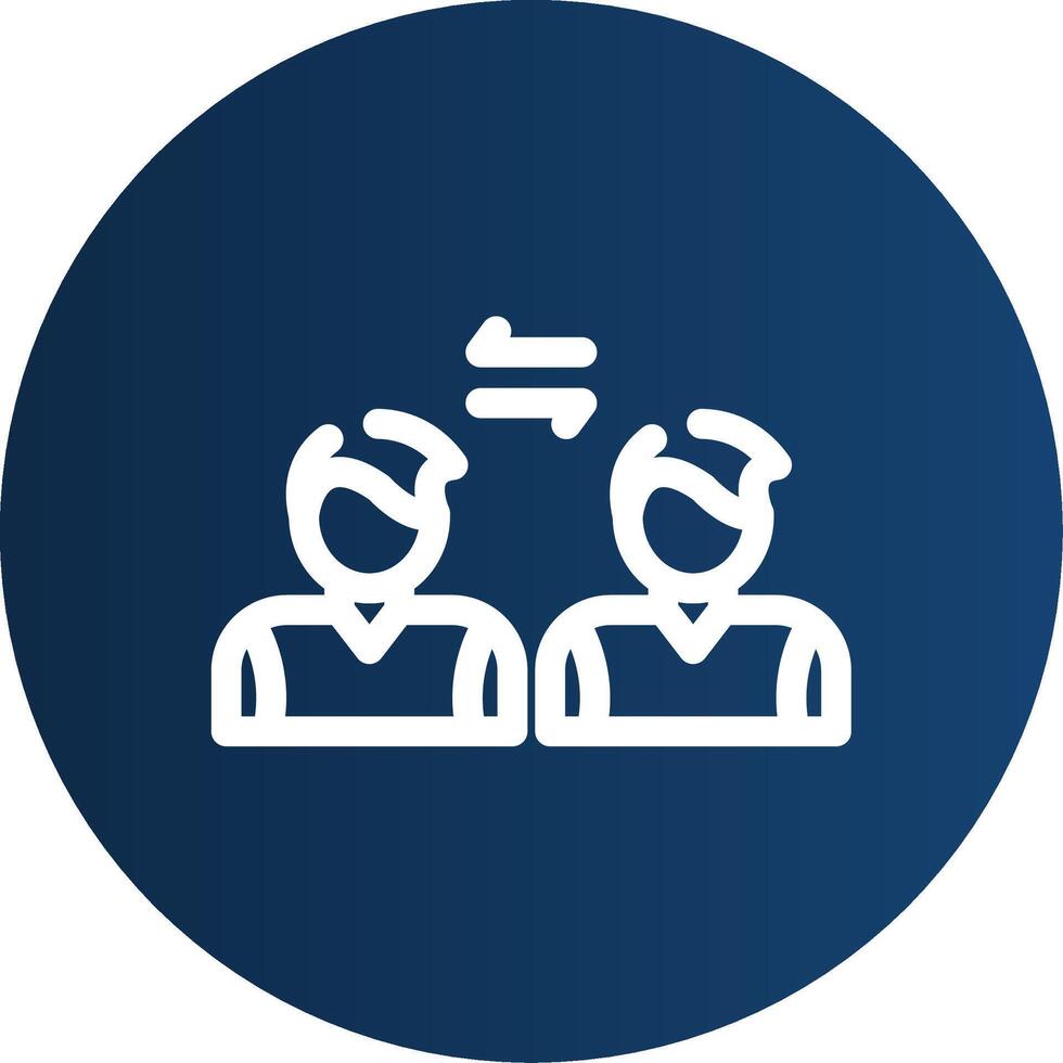 Social Distancing Creative Icon Design vector