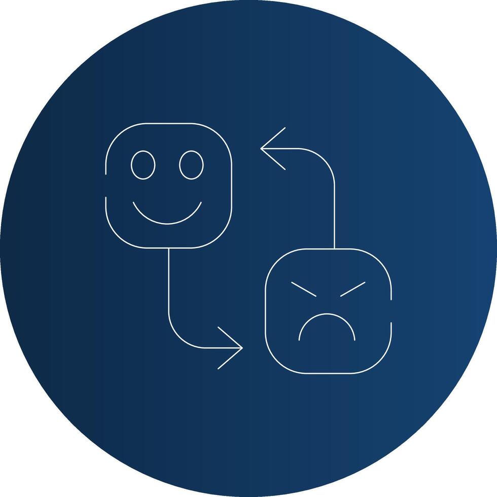 Mood Swing Creative Icon Design vector