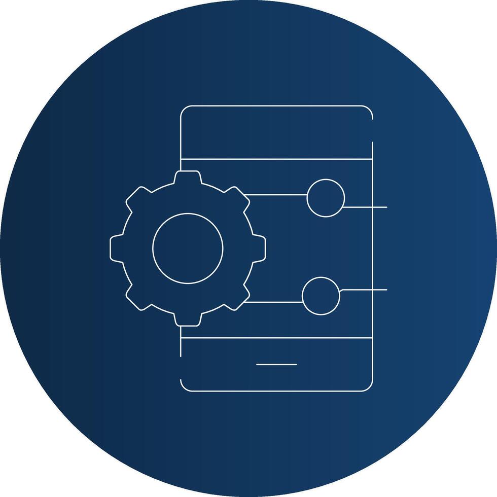 Project Management App Creative Icon Design vector