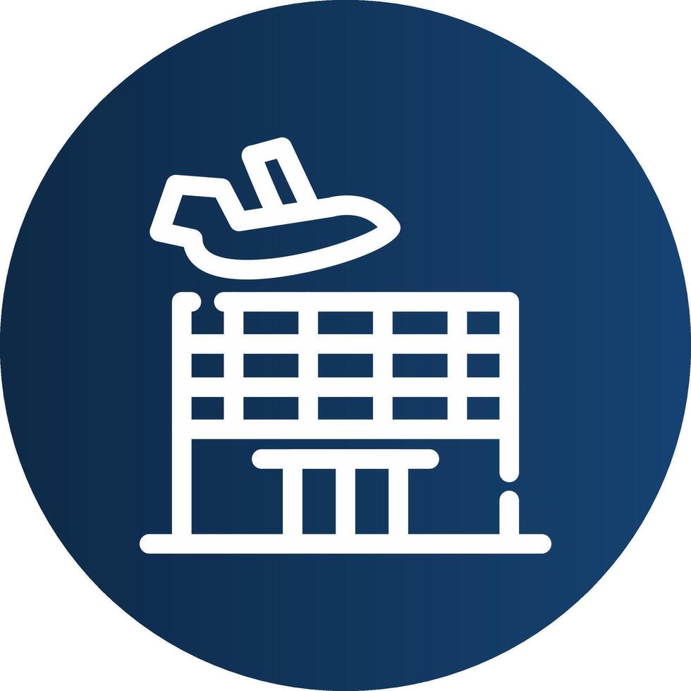 Airport Creative Icon Design vector
