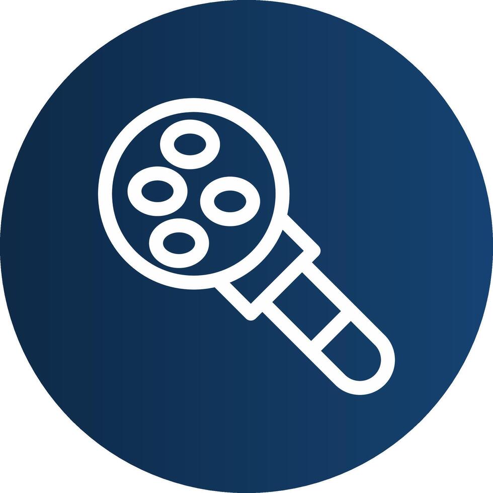Magnifying Glass Creative Icon Design vector